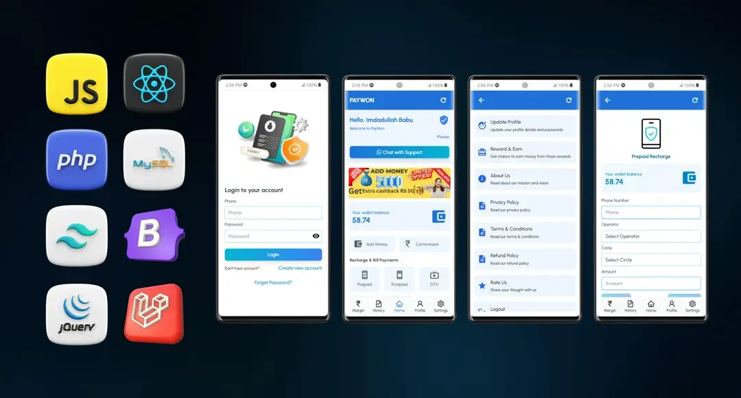 PayWon Mobile Recharge Commission App